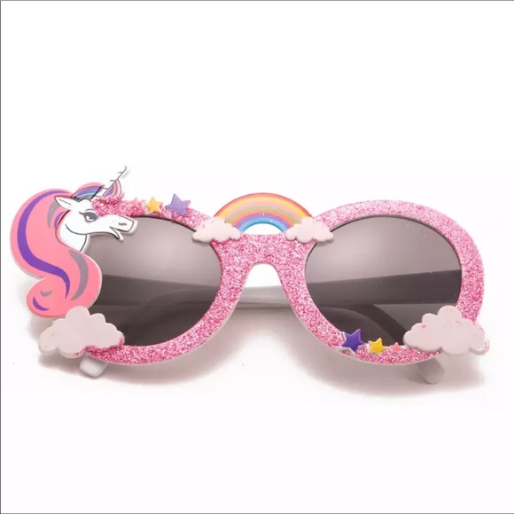 😎New😎 “Glitter Unicorn Rainbow Sunglasses” 😎 - Picture 3 of 5